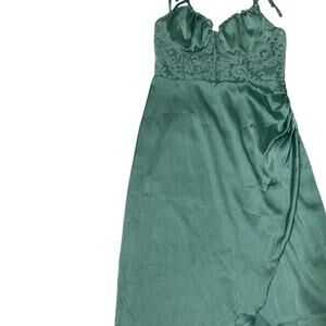 cider green silk dress Apple Cider Maxi Dress Olive main image 1